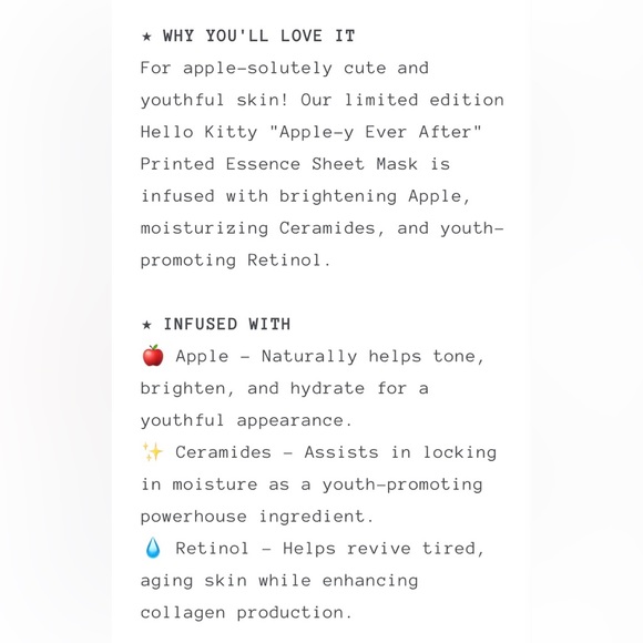 Hello Kitty X The Creme Shop Sheet Masks - Picture 9 of 9